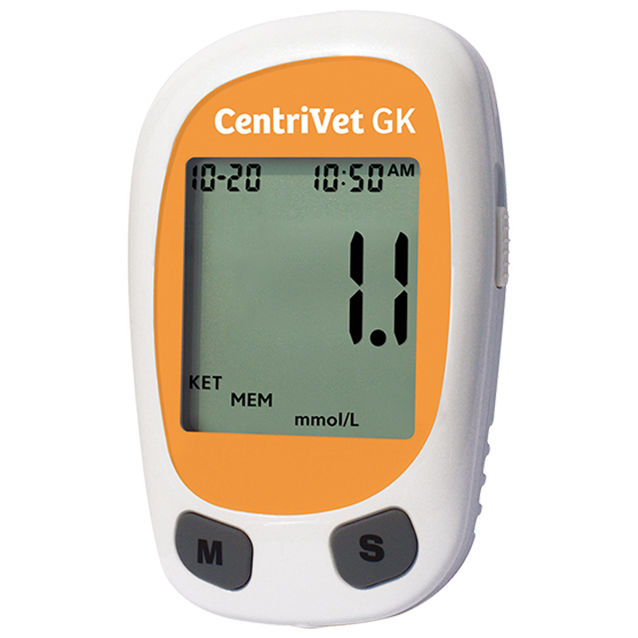Analizador Veterinario CentriVet GK - Medidor de Glucosa y Cetonas en sangre