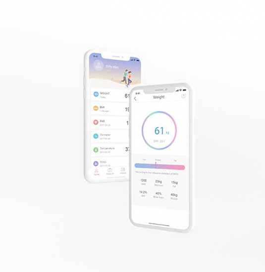 Báscula Jumper con Bluetooth e Indicador de Indice de Masa Corporal