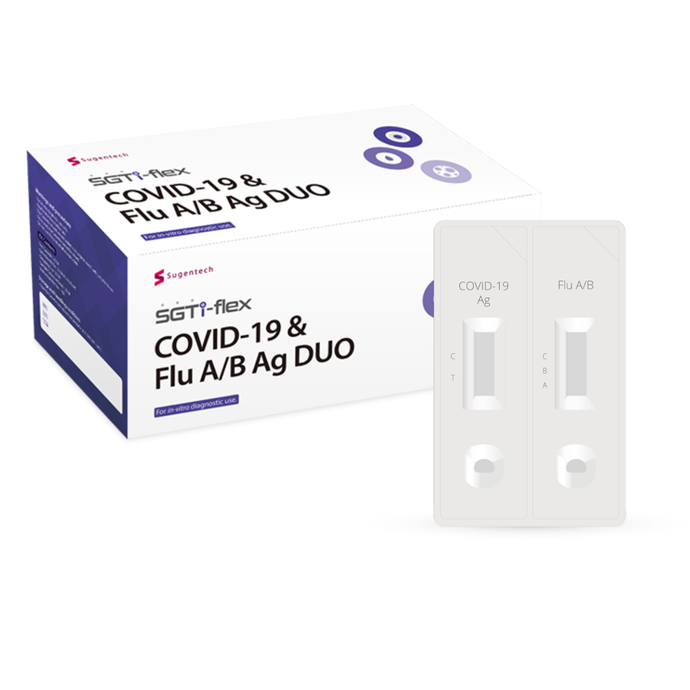 Prueba de Covid e Influenza A+B SGTiFlex - Kit con 25