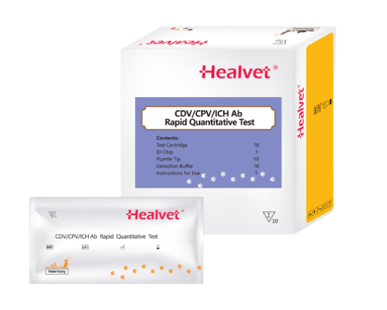 Prueba de Distemper, Parvovirus y Hepatitis Canina Healvet - 10 pruebas