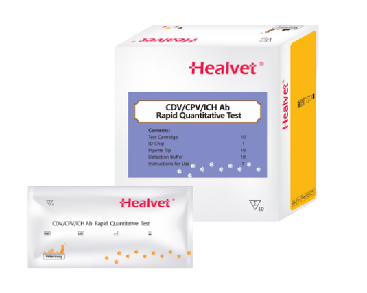 Prueba de Distemper, Parvovirus y Hepatitis Canina Healvet - 10 pruebas