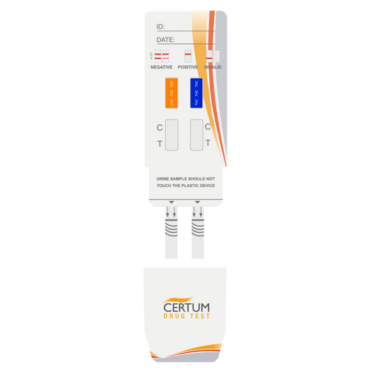 Panel de 2 parámetros (COC/THC) Certum - Kit con 25