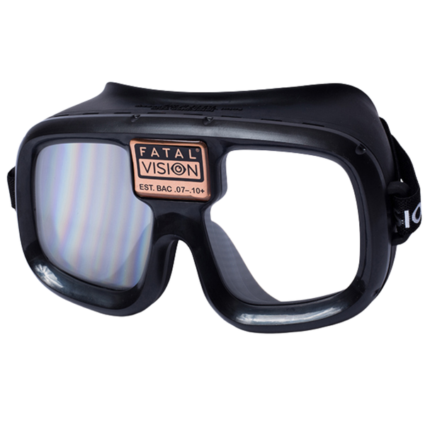 Goggles Fatal Vision para Simulación de Alcohol, Etiqueta Bronce - Visión Clara