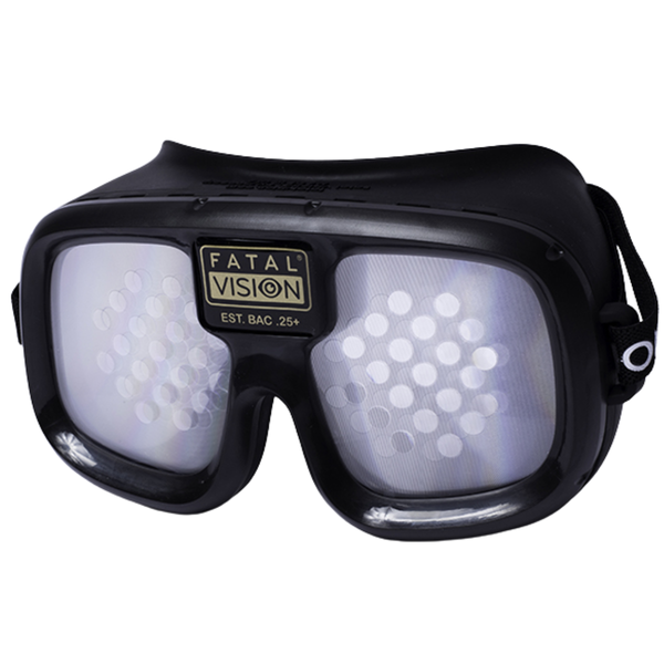 Goggles Fatal Vision para Simulación de Alcohol, Etiqueta Negra - Visión Clara