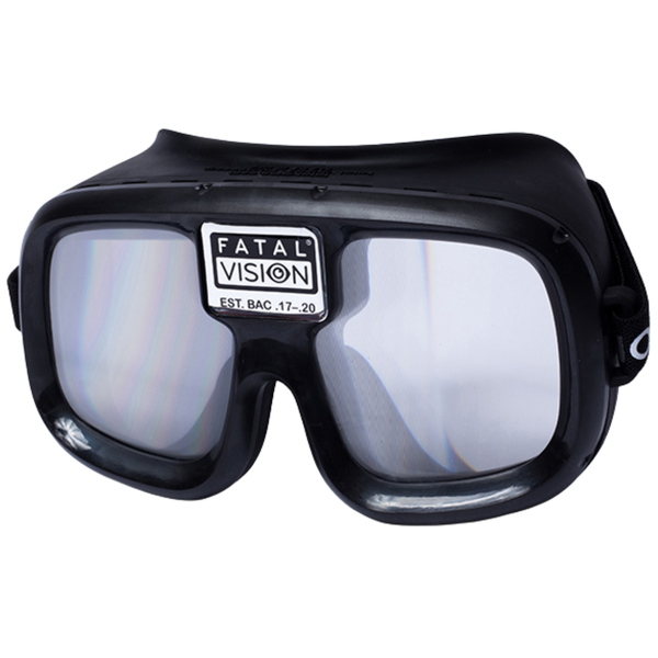 Goggles Fatal Vision para Simulación de Alcohol, Etiqueta Plateada - Visión Clara
