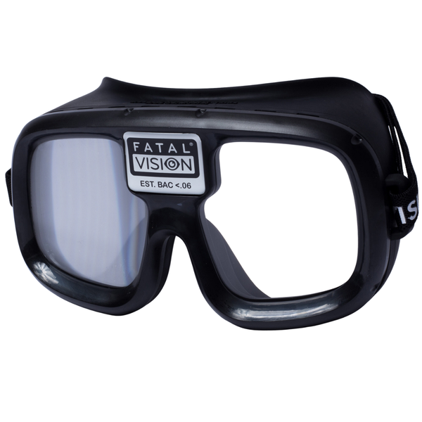 Goggles Fatal Vision para Simulación de Alcohol, Etiqueta Blanca - Visión Clara