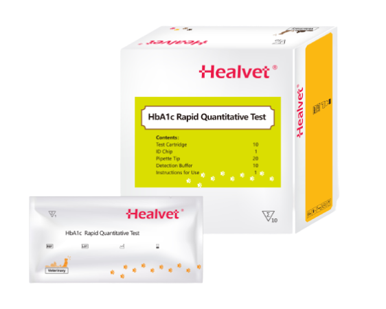 Prueba de Hemoglobina Glicosilada Canina Healvet - 10 pruebas