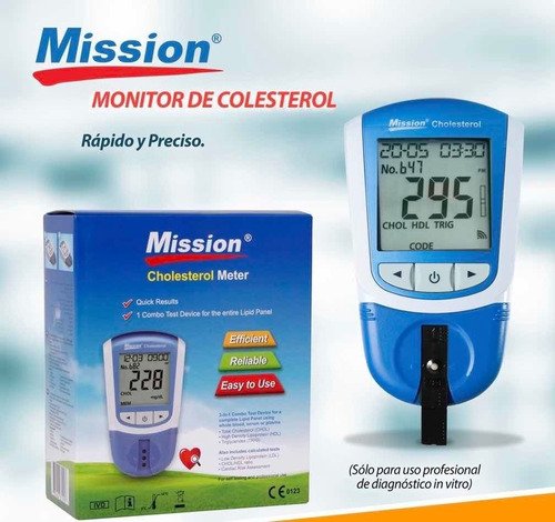 Medidor De Lípidos Mission (triglicéridos, Colesterol, Hdl)