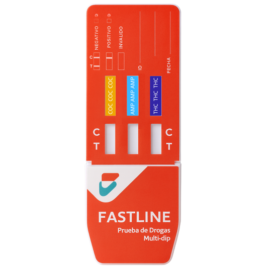 Panel de 3 parámetros (AMP/COC/THC) Fastline - Kit con 25