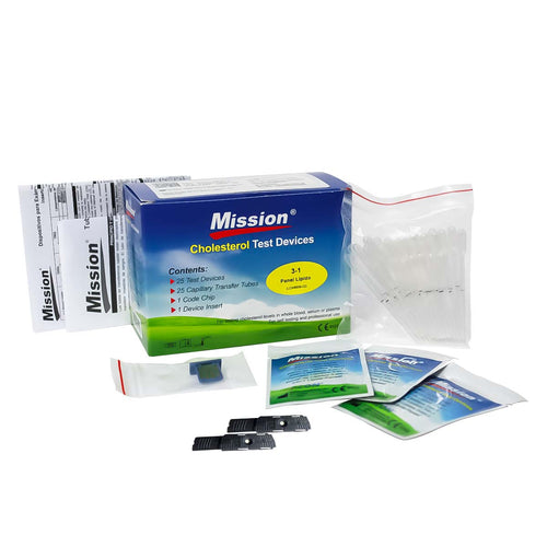 Panel Mission 3 en 1 para detección de Lípidos - Kit con 25 pruebas