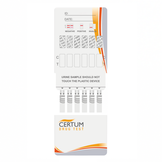 Panel de 6 parámetros (AMP/BAR/BZD/COC/MET/THC) Certum - Kit con 25