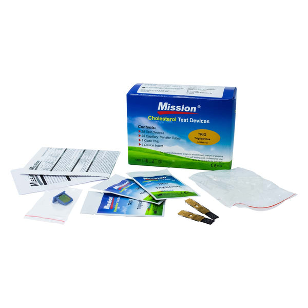 Panel Mission para detección de Triglicéridos - Kit con 25 pruebas