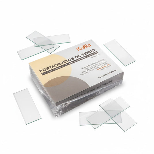 Portaobjetos de vidrio de 25 x 75 mm Kabla - con 2500 piezas