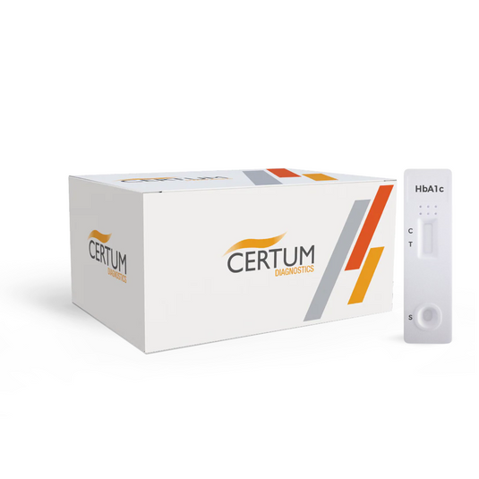 Prueba De Hemoglobina Glicosilada Hba1c Certum - 10 Pruebas