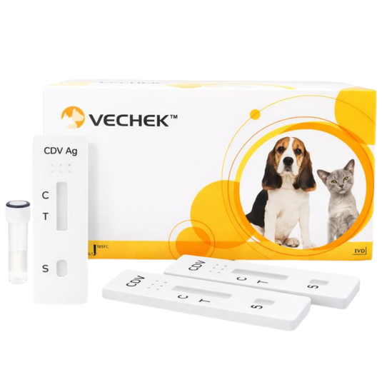 Prueba de Moquillo Distemper (ag) Vechek - Kit con 10 pruebas