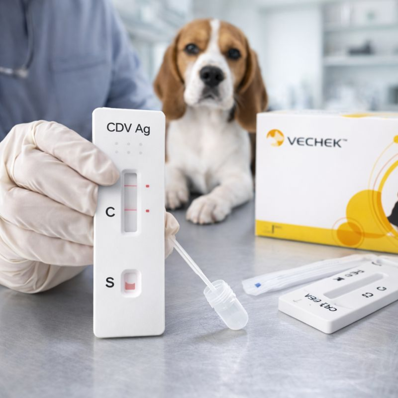 Cargue la imagen en el visor de la galería, Prueba de Moquillo Distemper (ag) Vechek - Kit con 10 pruebas
