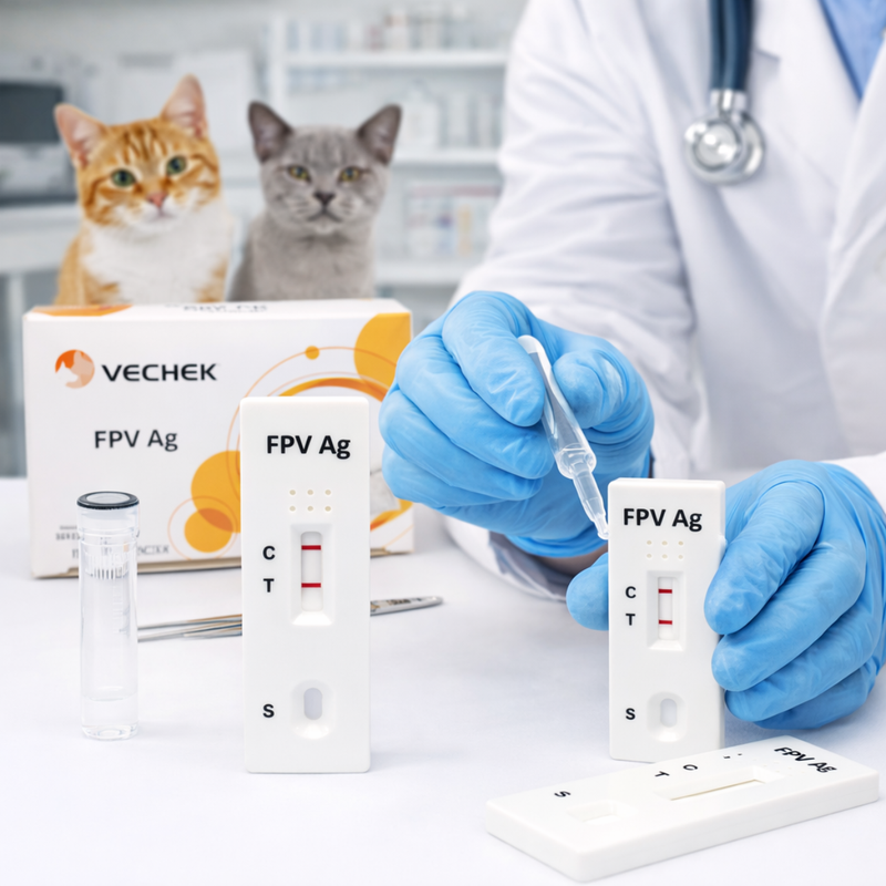 Cargue la imagen en el visor de la galería, Prueba del Virus de Panleucopenia Vechek - Kit con 10 pruebas
