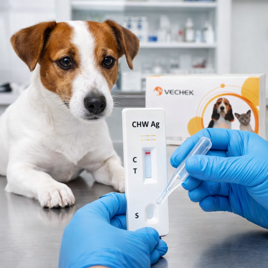 Prueba del Gusano del Corazón (chw Ag) Vechek - Kit con 10 pruebas