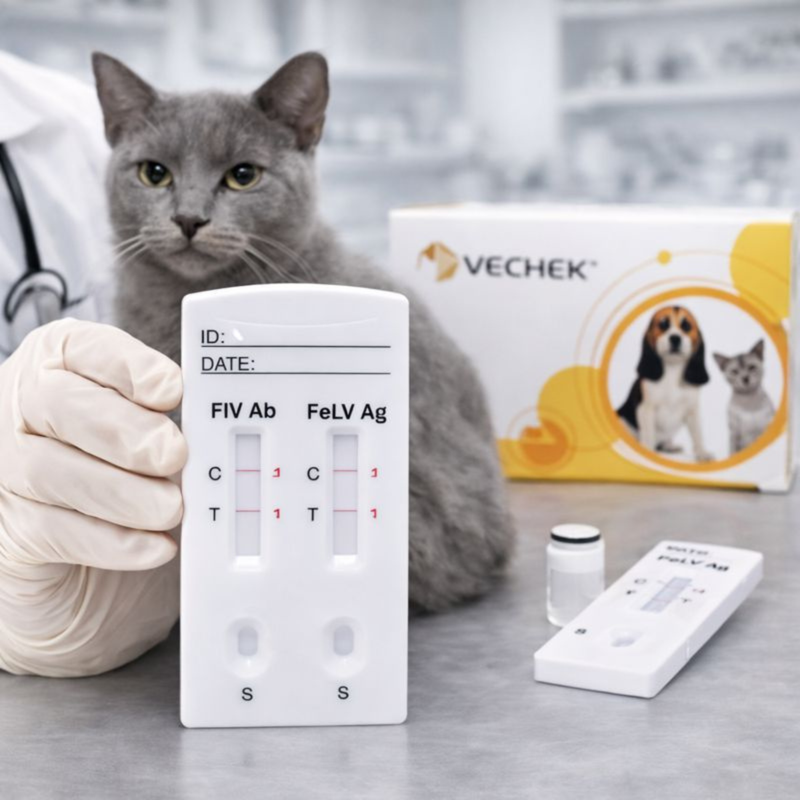 Cargue la imagen en el visor de la galería, Prueba de Leucemia e Inmunodeficiencia Vechek - Kit con 10 pruebas

