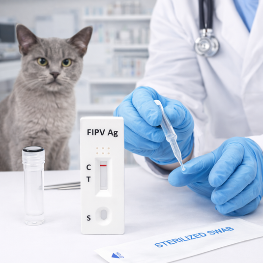 Prueba del Virus de Peritonitis Infecciosa Vechek - Kit con 10 pruebas