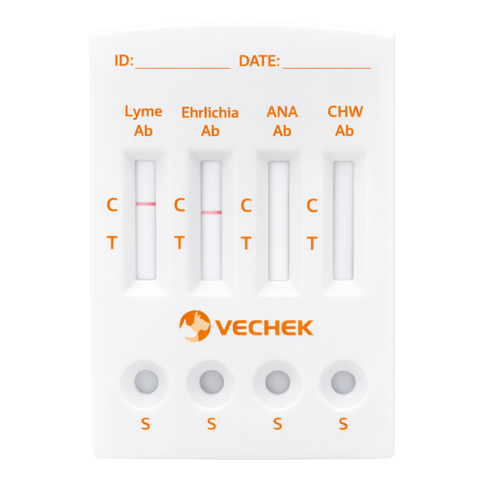 Prueba Hemoparásitos Cuádruple Vechek - Kit con 10 pruebas