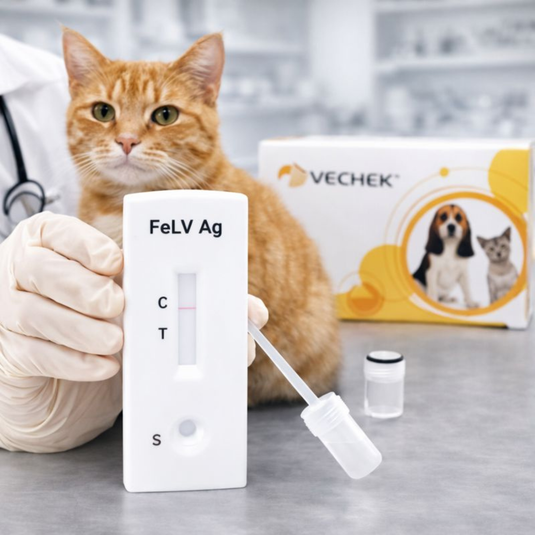 Prueba del Virus Leucemia (ag) Vechek - Kit con 10 pruebas