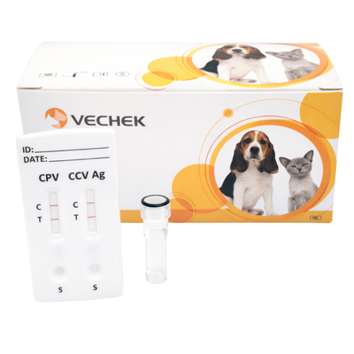 Prueba de Parvovirus y Coronavirus Vechek - Kit con 10 pruebas