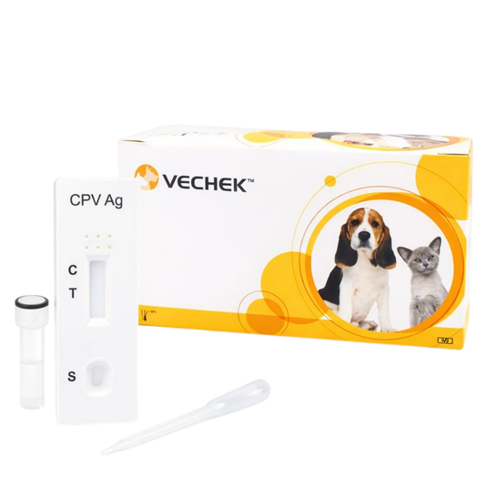 Prueba de Parvovirus (ag) Vechek - Kit con 10 pruebas