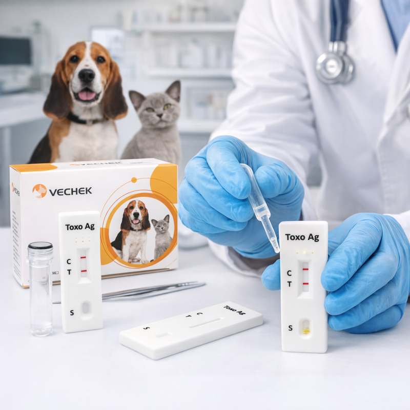 Cargue la imagen en el visor de la galería, Prueba de Toxoplasma Gondii Vechek - Kit con 10 pruebas
