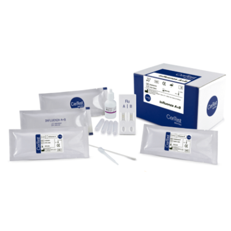 Cargue la imagen en el visor de la galería, Prueba para Influenza A+B Certest - Kit con 20
