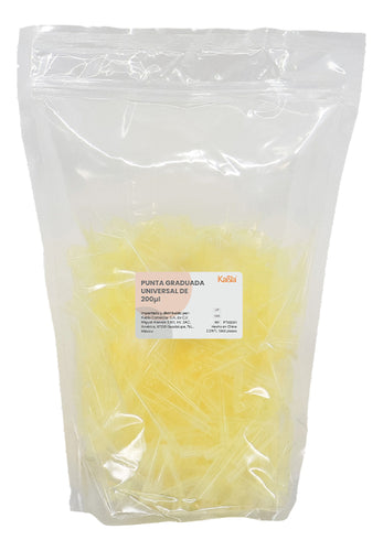 Puntas Amarillas para Micropipeta de 200 uL Kabla - con 1000