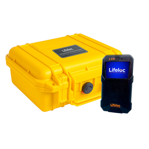 Alcoholímetro LX9 Lifeloc con batería recargable y boquillas