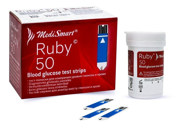 Tiras Reactivas Para Glucómetro Ruby - Medismart