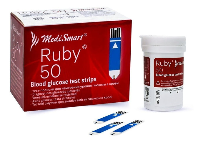 Tiras Reactivas Para Glucómetro Ruby - Medismart
