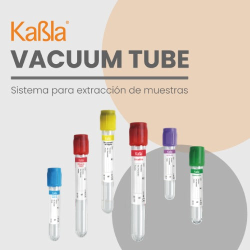 Tubos tipo Vacutainer con Heparina De Litio de 6 ml Kabla Vacuum Tube - Kit con 100 piezas