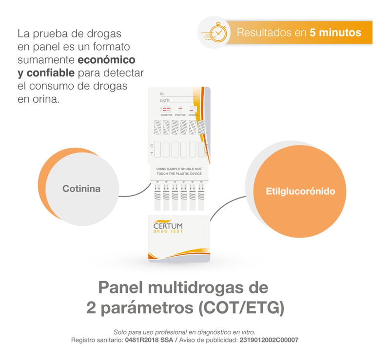 Cargue la imagen en el visor de la galería, Panel Certum para detección de Alcohol y Tabaco - Kit con 25
