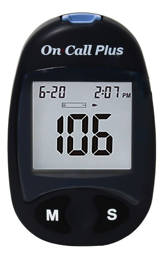 Kit On Call Plus - Incluye Glucómetro, tiras, lancetas y portalancetas