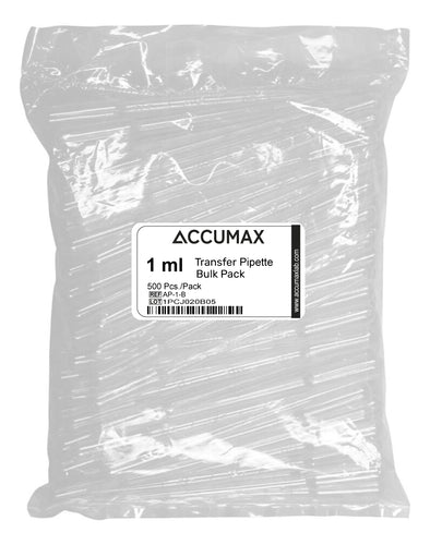 500 Pipetas De Transferencia De 1ml, Estériles - Accumax
