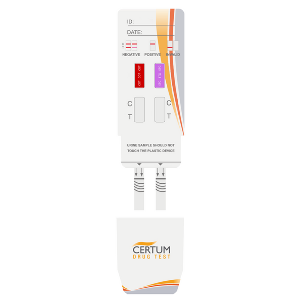 Panel de 2 parámetros (ETG/COT) Certum - Kit con 25