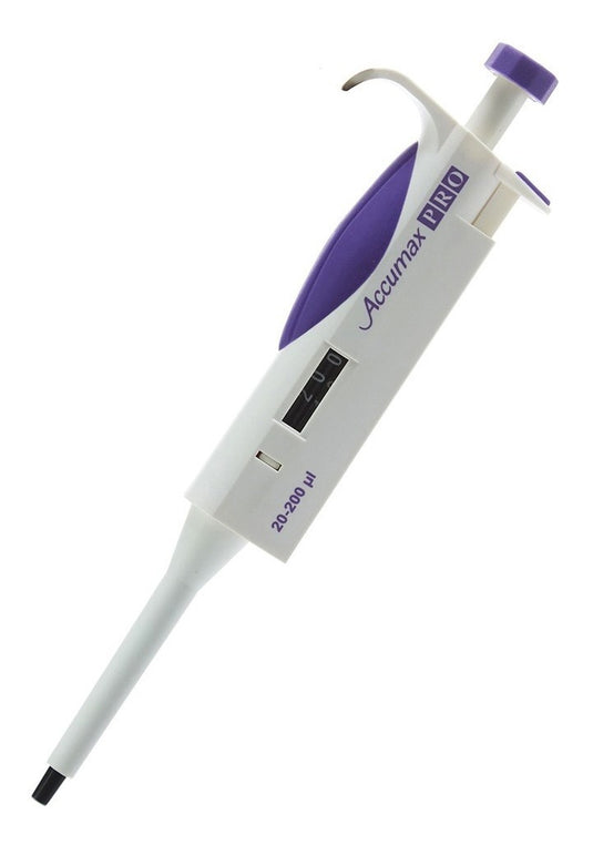 Micropipeta Accumax Pro de 1 canal y volumen de 20 a 200 ul