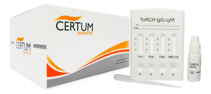Prueba rápida para Torch (IgG/IgM) Certum - Kit con 25 pruebas