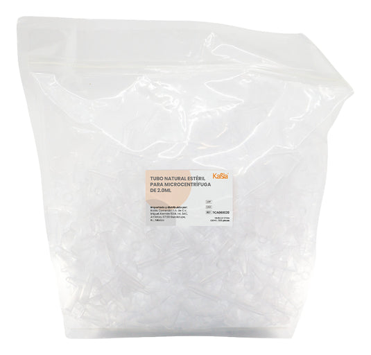Tubos para Microcentrífuga de 2 mL, estériles Kabla - con 500 piezas