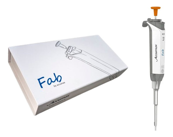Micropipeta Accumax Fab de 1 canal y volumen de 0.5 a 10 ul